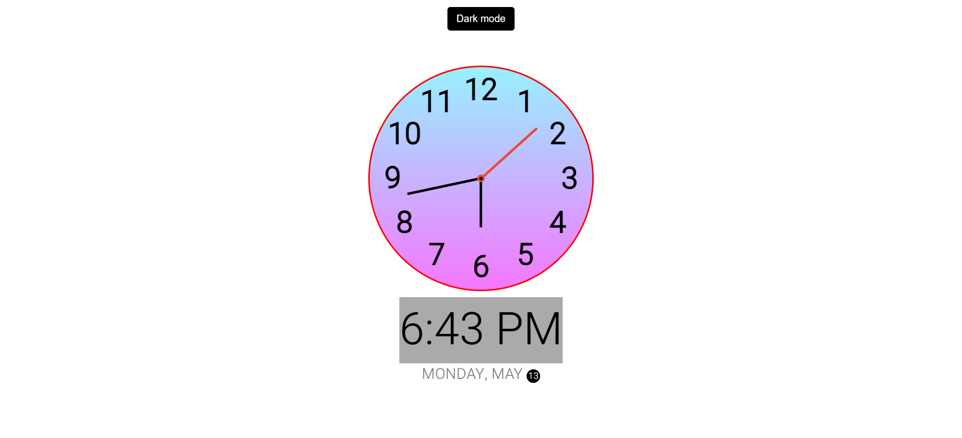Clock Widget